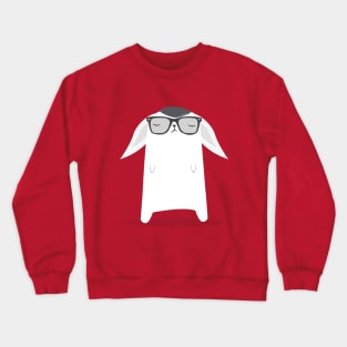 Hipster Bunny Crewneck Sweatshirt